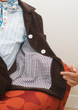 Carica l&#39;immagine nel visualizzatore di Gallery, Giacca VELA velluto a coste marrone