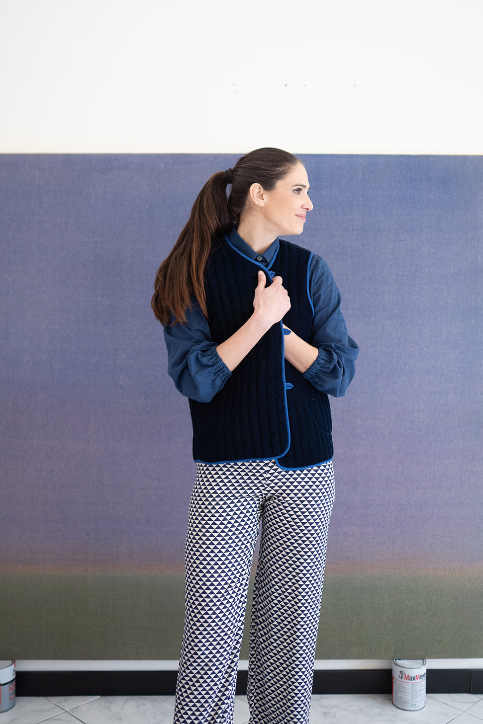Pantalone ELASTICO Geometrico