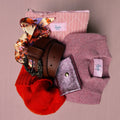 Portatessere in Pelle Metallizzato Rosa