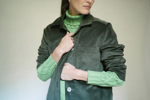 Giacca VELA VELLUTO VERDE