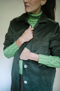 Giacca VELA VELLUTO VERDE